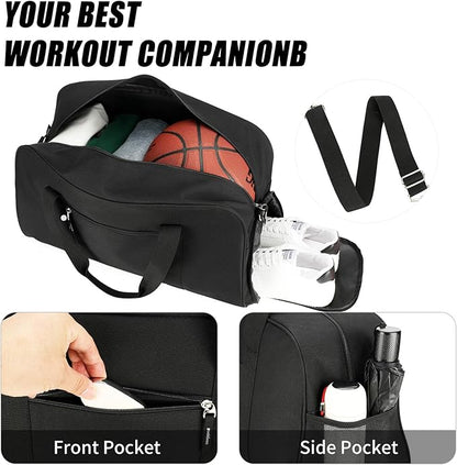 Searock 21 Inch Gym Bag with Shoe Compartment, Sports Duffle Bag for Travel, Carry On Duffel Bag, Weekender Overnight Bags for Men and Women Traveling