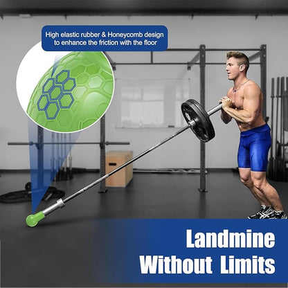 Landmine Attachment for Barbell, T Bar Row Attachment Fits 2 Inch Olympic Bars,Barbell Landmine Attachment for Press, Row, Spin, Split Squats