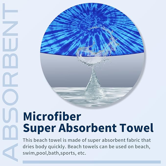 2 Pack Lightweight Thin Beach Towel Oversized 71"x32"
