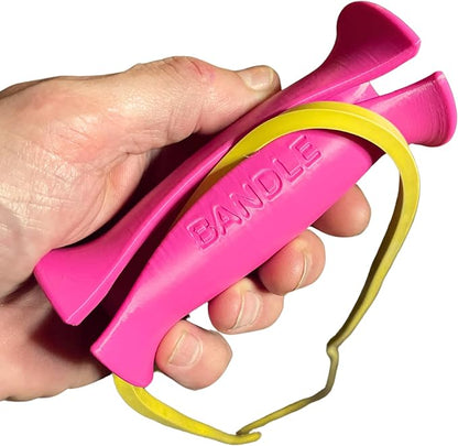 Bandle™ - True Ergonomic Handles for Resistance Bands | Unleash The Full Potential of Pain-Free, Full-Body Workouts | Durable & Comfortable for High-Intensity Training (2 Handles)