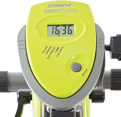 Stamina Wonder Exercise Bike | Build Upper and Lower Body Strength on One Machine | Includes Two Online Workout Videos, Chartreuse and Gray