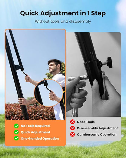 IGL In ground Basketball Hoops Outdoor, 10ft Height Adjustable Basketball Goal In ground with Shatterproof Backboard and Pro-Style Rim