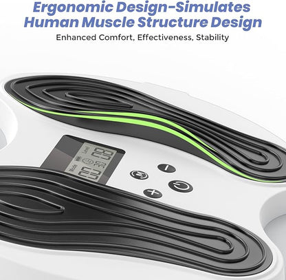 EMS Foot Massager for Neuropathy Relief, TENS Foot Nerve Circulation Stimulator for Pain Relief, Muscle Stimulator with 4 Body Pads, Relieves Swelling, Cramps, Plantar Fasciitis