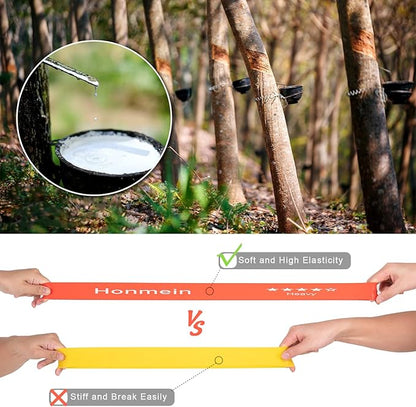 Resistance Bands for Working Out, Exercise Bands with 5 Resistance Levels Fit for Home Fitness, Strength Training, Natural Latex Resistance Band Include Instruction Guide and Carry Bag