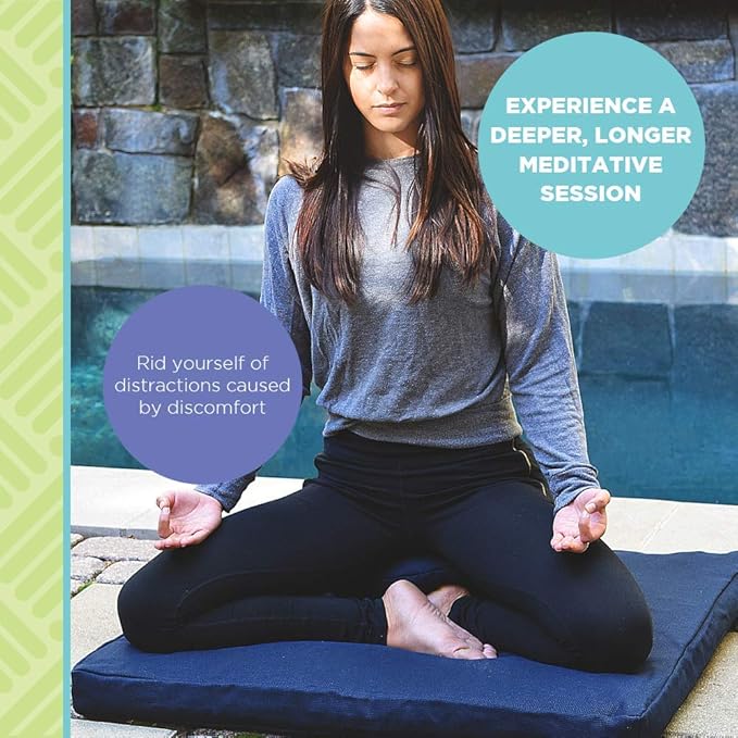 Bean Products Zafu Meditation Pillows for Sitting on Floor, Yoga Cushion, Cotton/Buckwheat Fill Yoga Pillow, Zafu Meditation Cushion, Zen Kneeling Prayer Pad- Made in USA - 14" Round - Orchid