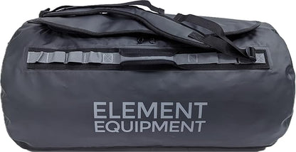Element Equipment Trailhead 2.0 Waterproof Duffel Bag Shoulder Straps Black/Grey Medium