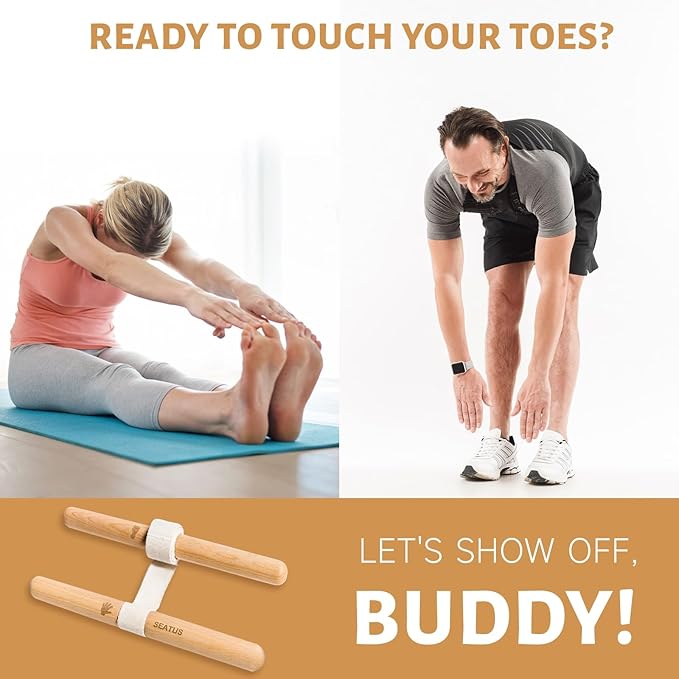 Innovative Muscle Stretching Device, Adjustable Length Hamstring Stretcher Redefines Flexibility, Pain Relief and Wellbeing for Your Entire Body Easily Perform Yoga and Stretching at Home!