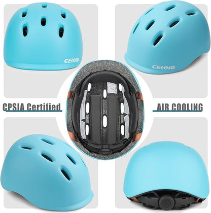 Kids Bike Helmet,Toddler Cyling Helmets for Ages 5-8-9-10-12-14-16Years Youth Boys & Girls,Child Adjustable Multi-Sport Bicycle Skateboard Roller Skate Scooter Balance Skateboarding Helmet