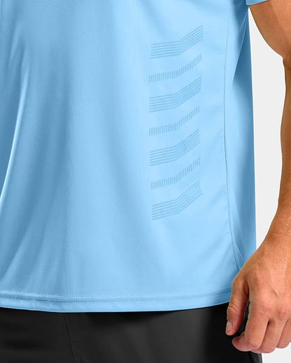 G Gradual Men's Workout Shirts Quick Dry Athletic Running T-Shirts Lightweight Moisture Wicking Short Sleeve Sports Gym Tops