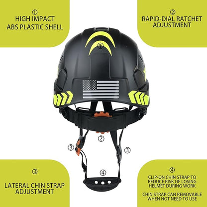 Hard Hat Safety Helmet Construction Industrial Head Protection ANSI Z89.1 CE EN397