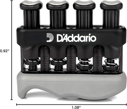 D’Addario Varigrip Hand Exerciser–Improve Dexterity and Strength in Fingers, Hands, Forearms- Adjust Tension Per Finger– Simulated Strings Help Develop Calluses- Comfortable Conditioning