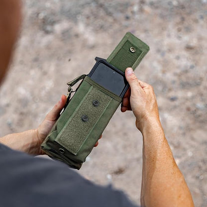 Iron InfideI Battle Bottle Sleeve - 64 oz and 32 oz Water Bottle Sleeve Only for Half Gallon 1L Steel Water Bottle | Rugged Cover with Molle for Versatile Design with Storage for Phone, Wallet & Keys