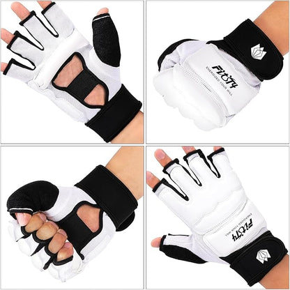 FitsT4 Sports Half Mitts MMA UFC Training Boxing Punch Bag Martial Arts Gloves
