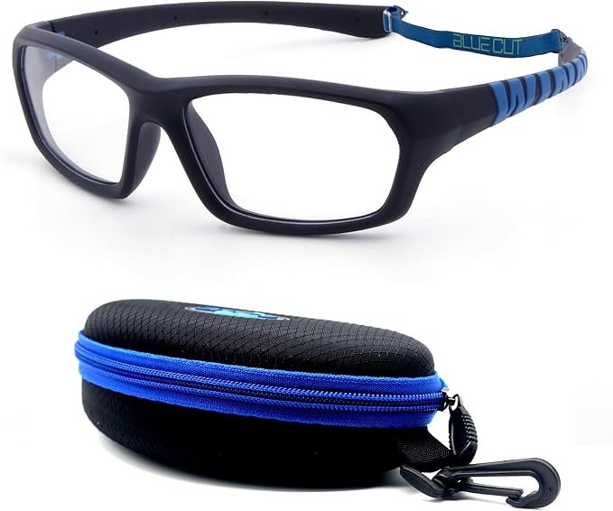 BLUE CUT Sports Protection Goggles, Anti-Fog Lenses Safety Glasses for Basketball, Pickleball and All Outdoor Sports
