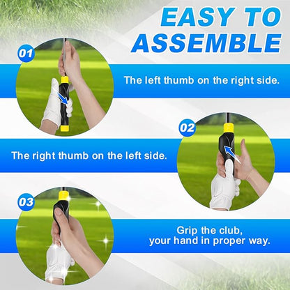 Golf Grip Trainer, Golf Club Grip, Golf Grip Training Aid, Helps Improve and Train Correct Hand Position (Right Hand )