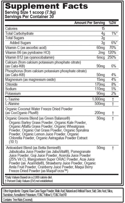 Evlution Nutrition HYDRAMINO Complete Hydration Multiplier, All 6 Electrolytes, Vitamin C & B, Fluid Boosting Aminos, Coconut Water, Endurance, Recovery, Antioxidants, 30 Serve, Orange Mango