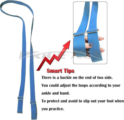 Door Flexibility & Stretching Leg Strap - Great for Ballet Cheer Dance Gymnastics or ANY Sport Leg Stretcher Door Flexibility Trainer Premium stretching equipment