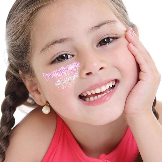 Body Glitter, Face Glitter, Hair Glitter,YGQQOY Holographic Concerts Festival Rave Chunky Glitter Gel, 12 Colors