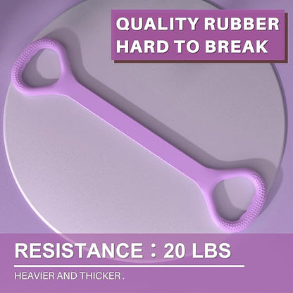 LEZER Figure 8 Resistance Band, Fitness Elastic Rope, Execrise Workout for Arm, Back, Chest and Shoulder, Yoga, Pilates, Stretching, Physical Therapy Equipment