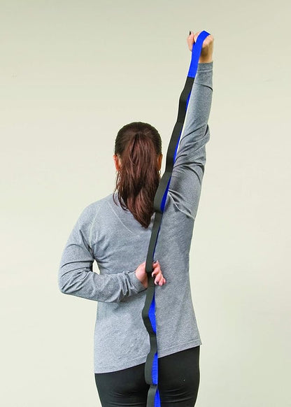 RangeMaster Stretch Strap with Exercise Guide│ Versatile Multi-Loop Strap Perfect for Yoga, Pilates, and Physical Therapy │ Portable │ Helps Improve Flexibility