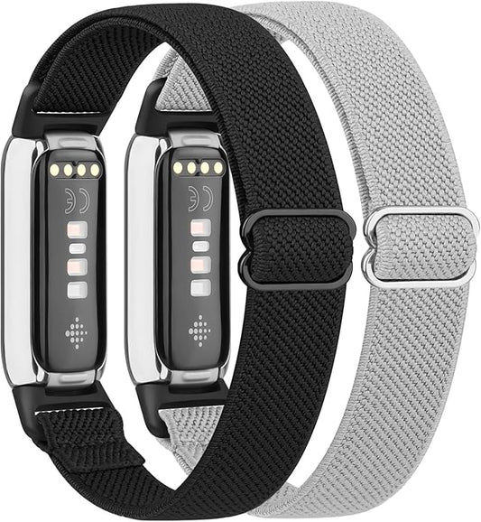 2 Pack Adjustable Elastic Bands for Fitbit Luxe Bands
