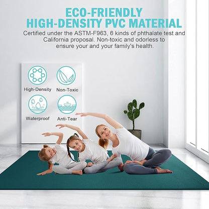 Large Exercise Mat 8'x5' 12'x6' Workout