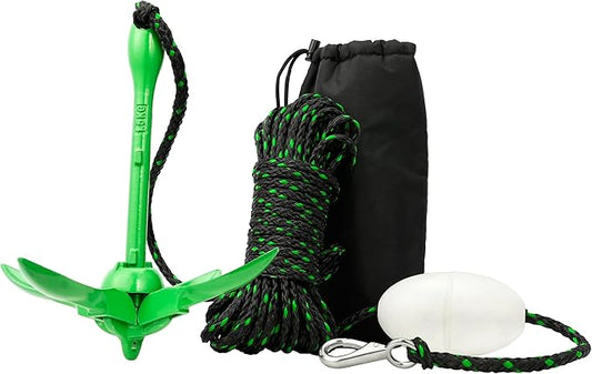 Boat Anchor 3.5 lb Folding Anchor, Grapnel Anchor Kit for Kayaks, Canoes, Paddle Boards