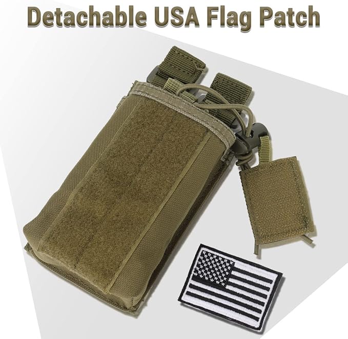 2 Pack Radio Case Radio Holder Molle Tactical UV-5R F8HP F8HP UV-5R UV-5R GT-3 GT-3 UV-82 UV-82 Two