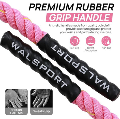 Weighted Jump Rope for Fitness – Heavy Skipping Rope for Women & Adults, Ideal for Home Gym Workouts, Strength Training, Weight Loss, and Boxing