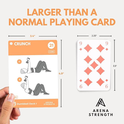 Arena Strength Workout Cards - Instructional Fitness Deck for Booty Band Workouts, Beginner Fitness Guide for Resistance Band Training Exercises at Home. Includes Workout Routines.