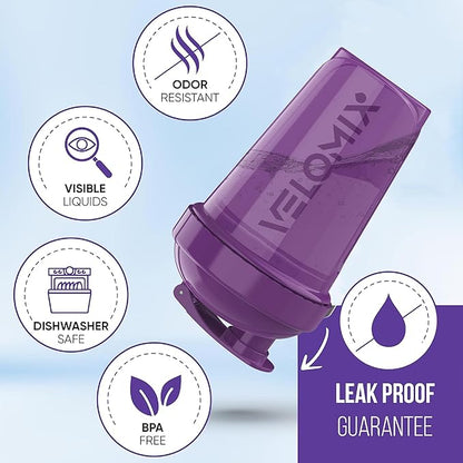 '-6 PACK- 20 OZ Protein Shaker Bottles for Protein Mixes, Shaker Cups for Protein Shakes, Small Shaker Bottle Pack, Shaker Cup, Shakers for protein Shakes (Nature Tones - 6 Pack)