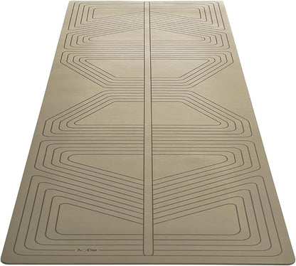 agoy Pro+ Warrior - Premium Non-Slip Yoga Mat – Eco-Conscious Design - PU Mat With Wet/Dry Grip+ - Focus Alignment - Lazer-Etched Technology - A Portable Standard Size Mat for All Styles of Yoga