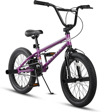 Freestyle BMX Bike, 18 20 Inch Kids Bicycle for 5-13 Years Old Kids and Beginner Level Rider, Multiple Colors