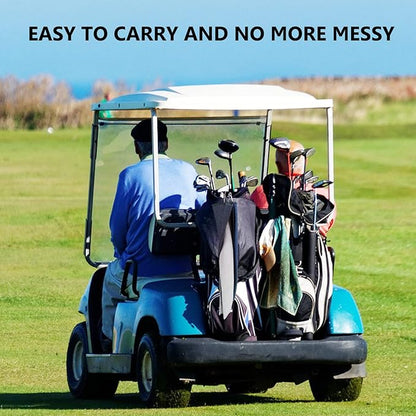 3 Pack Large Golf Towels, 16" x 24" Tri-Fold Portable Microfiber Fabric Waffle Pattern Golf Towel for Golf Bag with Carabiner Clip to Quickly Remove Sand, Mud, Dirt and Sweat