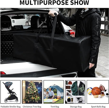 46 Inch Travel Duffle Bag Extra Large Sport Equipment Duffel Bags with 2-way Lockable Zippers