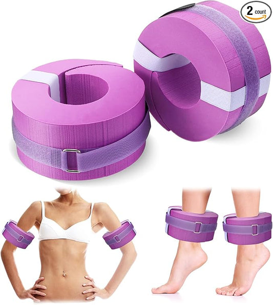2 Pcs Foam Swim Aquatic Cuffs Equipment Water