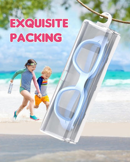 Kids Swim Goggles,Swimming Goggles for Kids 6-14, Anti-Fog UV Protection Pool Glasses for Boys Girls