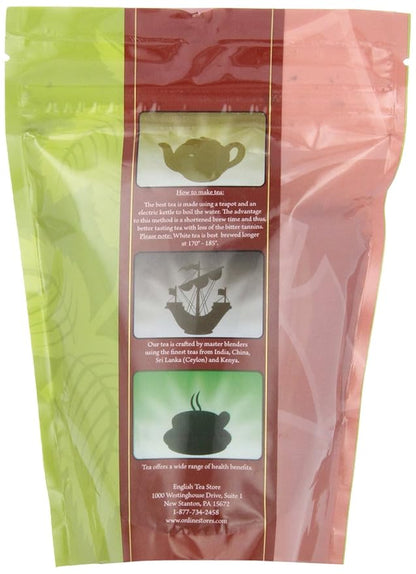 English Tea Store Loose Leaf, Wild Blueberry Organic Black Tea, 4 Ounce (Pack of 3)