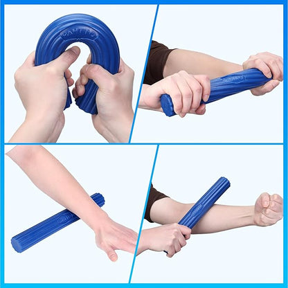 Flexible Resistance Bar for Physical Therapy, Resistance Exercise Twisting Bar for Tennis Elbow, Tendonitis Pain Relief & Grip Strength Improve