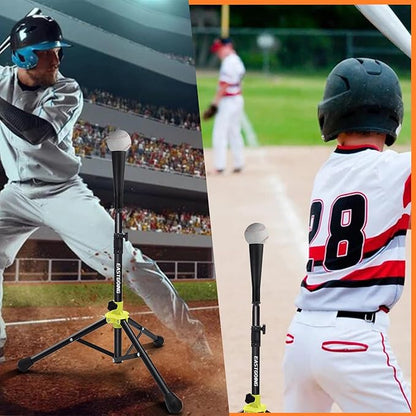 Eastgoing Heavy Duty Baseball and Softball Portable Travel Batting Tee.Adjustable Height|Portable|Collapsible. Baseball Hitting Tee for Any Age Player Practice