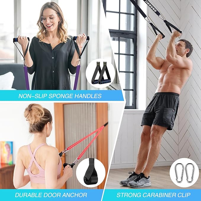 Resistance Bands Set, Pull Up Assistance Bands Pull Up Bands Exercise Bands for Men Women, Workout Bands for Working Out, Muscle Strength Training, Body Stretching