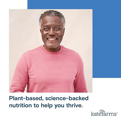 KATE FARMS Organic 1.4 High Calorie Nutrition Shake, Plain, 20g Protein, 27 Vitamins and Minerals, Meal Replacement, Protein Shake. 11 oz (12 Pack)