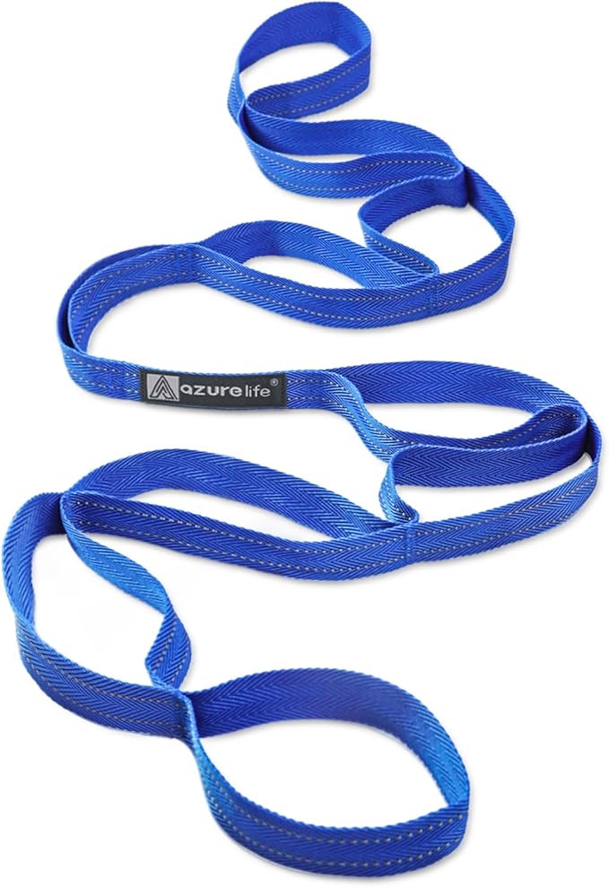 Premium Durable Stretch Straps with Loops, Stretching Strap for Physical Therapy, Multi-Loop Yoga Strap Fitness Exercise Strap for Yoga, Pilates, Dance, Flexibility&Exercise