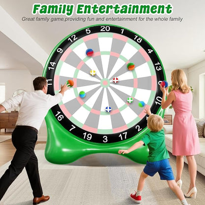 Inflatable Soccer Dart Board, Giant Kick Darts,Indoor Outdoor Lawn Yard Games for Kids Adults Family, Big Jumbo Carnival Games for Party | 6ft Dart Boards with Pump Accessories