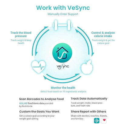 Etekcity Bathroom Scale for Body Weight, Highly Accurate Digital Electronic Weighing Machine for People, LCD Display, Large Size, 6mm Tempered Glass for Safe Home Use, Batteries Included, 400 lbs