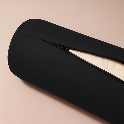 Yogikuti Iyengar Yoga Bolster for Restorative Yoga and Meditation – Lightweight Cotton Support Pillow with Handle for Easy Carry, Versatile for Pose Modification, Balance, Back Relief, and Relaxation