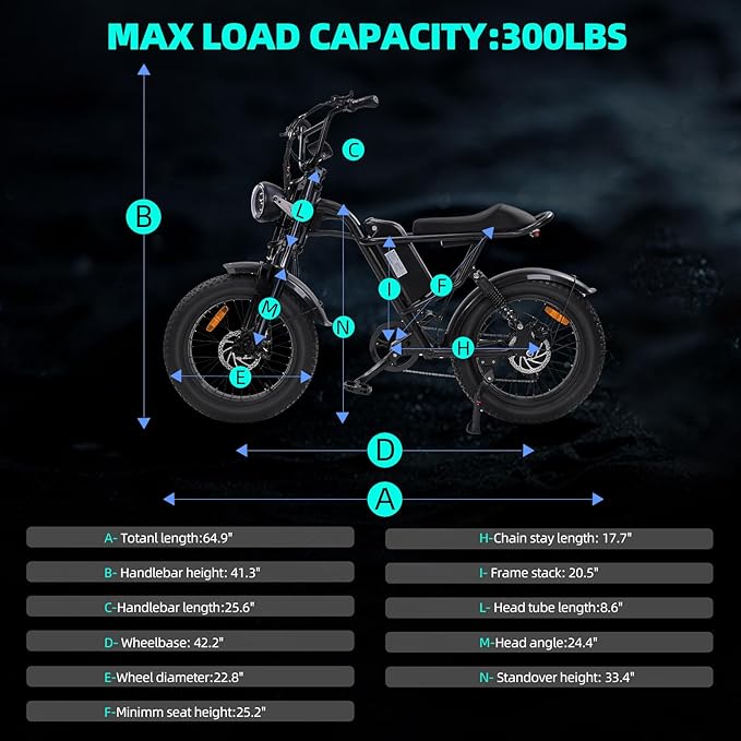 Electric Bikes for Adults,50-120Miles by Pas Ebikes,1000/15000W,720/1440WH E Dirt Bike,Shemano 7-Speed E Bikes,20'*4.0 Fat Tire Ebike,Dual Disc Brake Electric Motorcycle