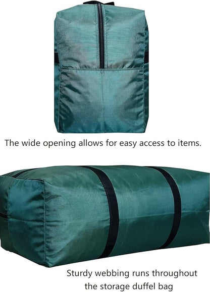 Extra Large Storage Duffle Bag with Zippers and Handles, Big Foldable Duffle Bag for Travel