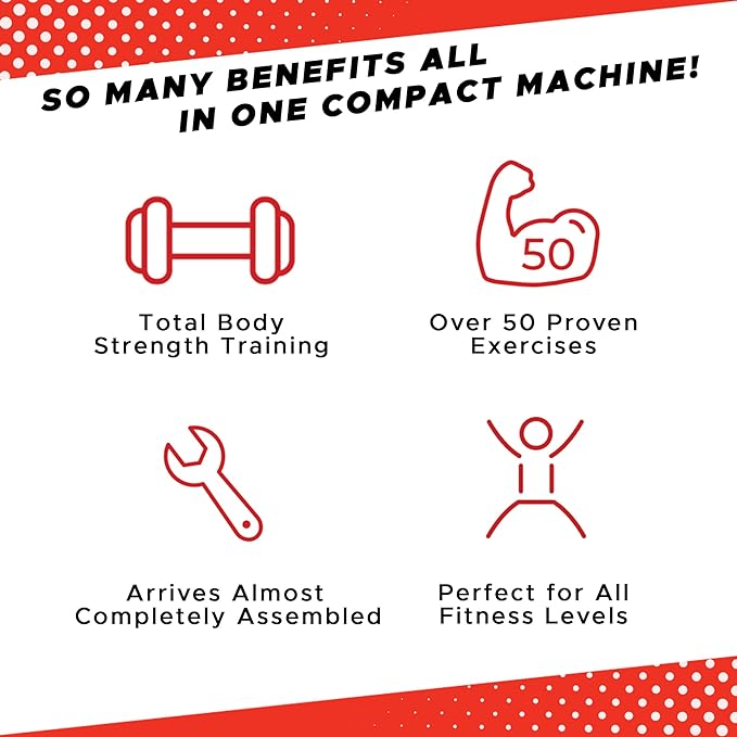 Compact Design, Home Gym, Versitiale Exercises, Workout Equipment,