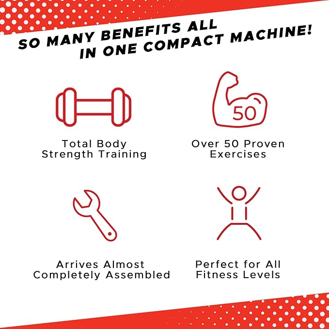 Compact Design, Home Gym, Versitiale Exercises, Workout Equipment,